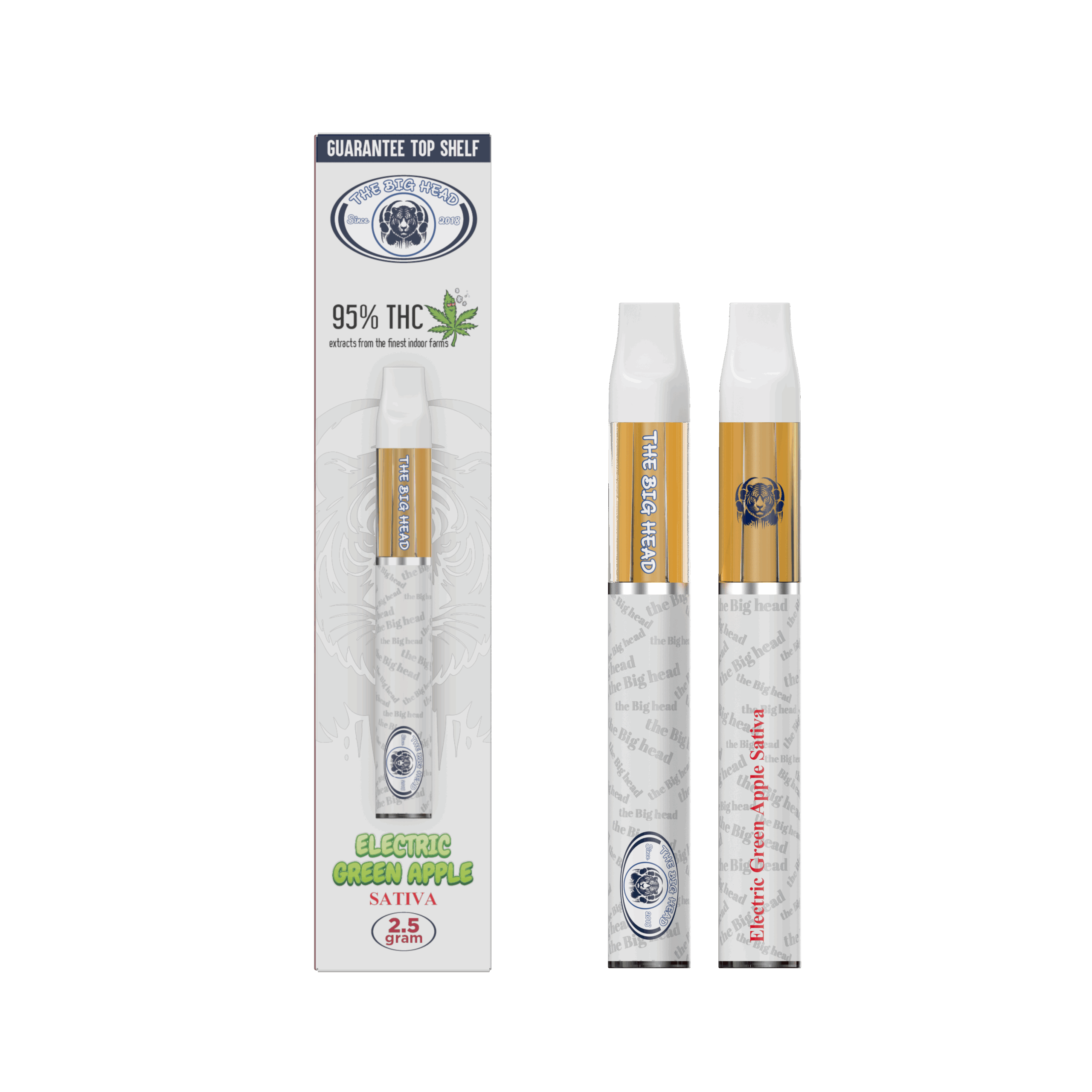 Electric Green Apple Sativa Vape – 95% THC | 2.5g