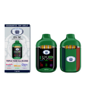 The Big Head Matrix 3g Triple-Tank All-In-One Vape - Strawberry Cough + Mimosa + Grape Galaxy