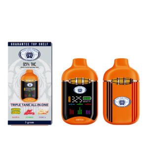 The Big Head Matrix 3g Triple-Tank All-In-One Vape - Summer Lemon + Sweet Strawberry + Flashy Peach
