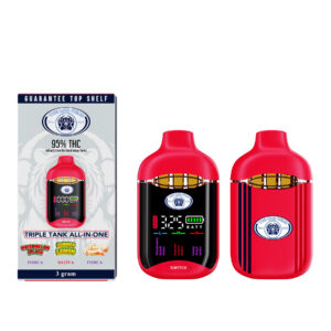 The Big Head Matrix 3g Triple-Tank All-In-One Vape - Watermelon Splash + Summer Lemon + Flashy Peach